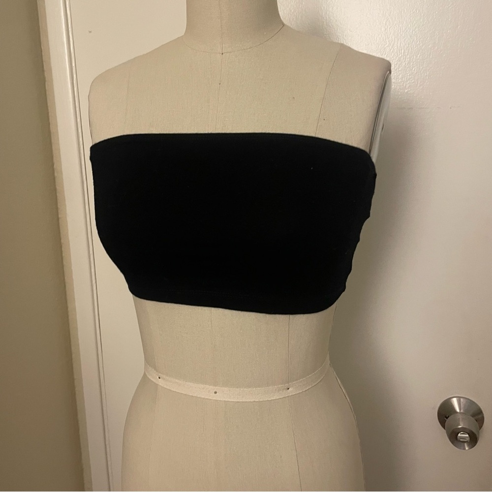 Black strapless tube top size small